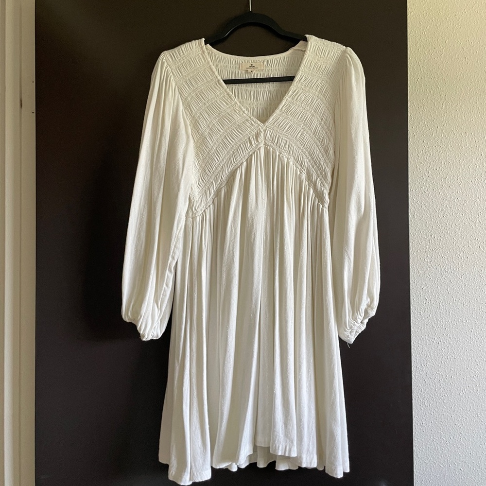 Talia Long Sleeve Smocked Mini Dress